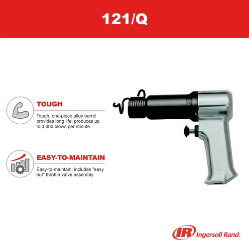 Miniatura 2 de Ingersoll Rand 121Q Super Duty Martillo neumático, 3000 BPM, carrera de 2-932