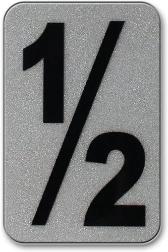 Miniatura 11 de Despegar y pegar individuales, números y letras de aluminio reflectantes, se adhiere al hormigón, madera, metal, azulejos, ladrillo, vidrio