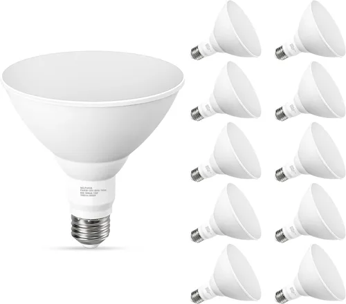 Miniatura 12 de GvvooHome - Bombillas LED de inundación PAR38 para exterior, equivalente a 100 W, 1050 lm, 5000 K, luz blanca de día, 13 W, intensidad regulable