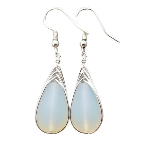 Miniatura 20 de Yinahawaii Handmade Sea Glass Earrings, Hawaiian Jewelry, Wire Braided Earrings Teardrop Earrings, Beach Jewelry Sea Glass Jewelry For Women Cobalt