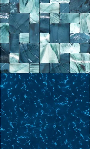 Miniatura 6 de Blue Wave Emerald Coast - Revestimiento redondo superpuesto de 24 pies para piscinas de pared de acero sobre el suelo, vinilo de calibre estándar