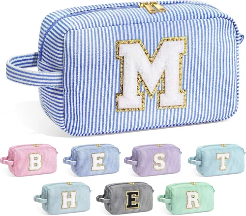 Miniatura 85 de Bolsa de Maquillaje con Inicial YOOLIFE - Regalos de Cumpleaños para Mujeres, Niñas, Mamá, Hija, Amigas, Hermana, Maestra, Regalos de Propuesta