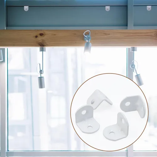 Miniatura 6 de Soporte de esquina de 0.75 pulgadas en L, soportes de ángulo recto de 90 grados, soportes de acero inoxidable para muebles de madera, mesas, sillas