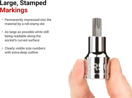 Miniatura 3 de Tekton - Juego de cabezas Torx de 3/8 pulgadas y Tamper-Resistant resistente a manipulaciones SHB17227
