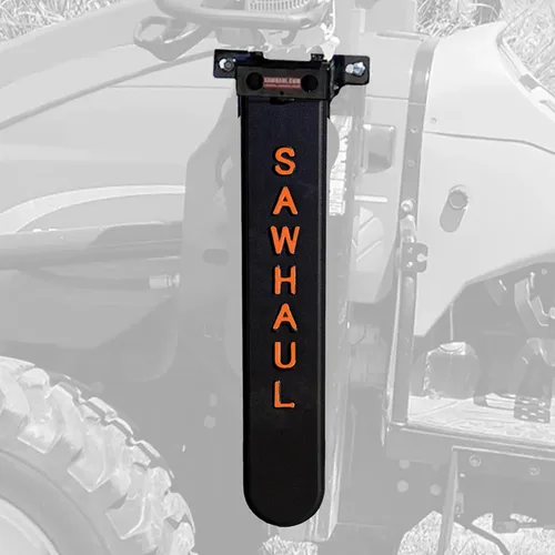 Miniatura 7 de SawHaul Soporte universal para motosierra para tractor, fabricado en Kansas, Estados Unidos, portatosierra de montaje fijo (20 pulgadas, verde)