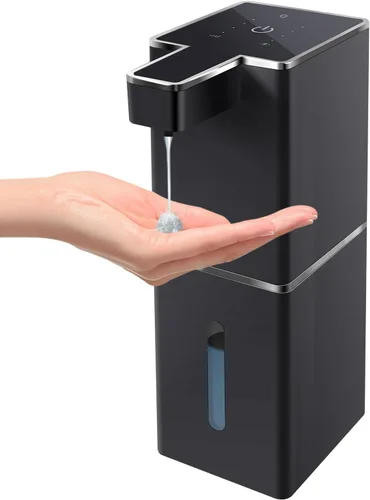 Miniatura 10 de Dispensador Automático de Jabón Espumoso Sin Contacto 380ml/12.8oz Dispensador de Jabón de Manos Recargable Montado en Pared Bomba de Jabón Espumoso