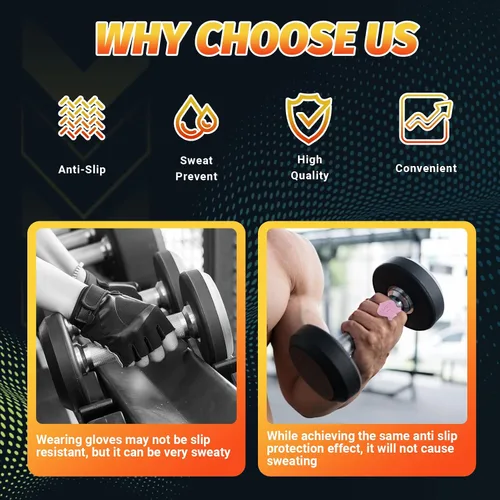 Miniatura 4 de 2 pcs Anti-Slip Silicone Rypt Grips for Men & Women, Hand Grip Gryp Weight Grip for Deadlifts Pull-Ups, Gym Grips, Lifting Grips for Weight Lifting