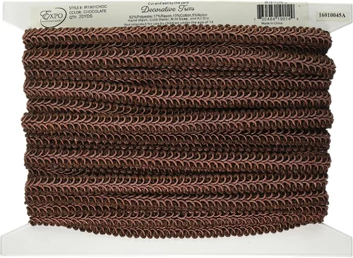 Miniatura 8 de Trims by The Yard Alice - Borde trenzado tejido clásico, ribete versátil de 1/2 pulgada para coser, ribete decorativo lavable para disfraces, Natural