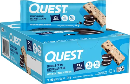 Miniatura 11 de Quest Nutrition Barra de proteína de trozos de chocolate menta, alto en proteínas, bajo en carbohidratos, sin gluten, apto para ceto, 12