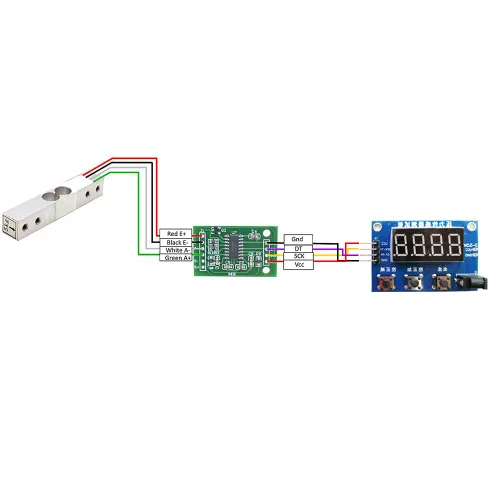 Miniatura 8 de DAOKI HX711 Kit de módulo de sensor de peso, sensor de peso de célula de carga digital, módulo A/D, 11.0 lbs, báscula de cocina electrónica portátil