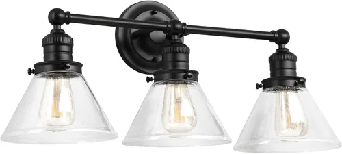 Miniatura 37 de Design House 519892 Kimball Industrial Farmhouse Luz de Pared Interior de 1 Luz con Pantalla de Metal para Pasillo, Baño, Cocina, Vestíbulo, Pintura