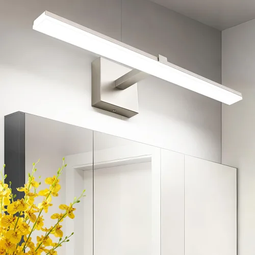 Miniatura 43 de Luz de tocador de baño negra de 32 pulgadas, LED moderna, 3CCT, regulable, 24 W, luminarias de baño sobre espejo 3000 K/4500 K/6000 K, 3