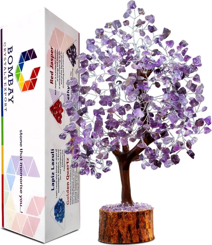 Miniatura 10 de Conjunto de Árboles de Cristal de 12, Regalos Pensados para Mujeres, Decoración de Escritorio de Oficina, Hogar, Decoración de Estante para Energía