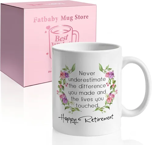 Miniatura 8 de Fatbaby Regalos de jubilación para hombres, jubilados bajo nueva gestión, taza de café con texto en inglés "See Grandkids For Details", taza de café