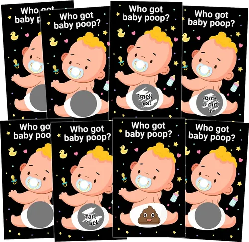 Zunaked Juegos de baby shower, 38 tarjetas de rifa, boletos de lotería para baby shower, juegos de premios de puerta, juegos de tarjetas para