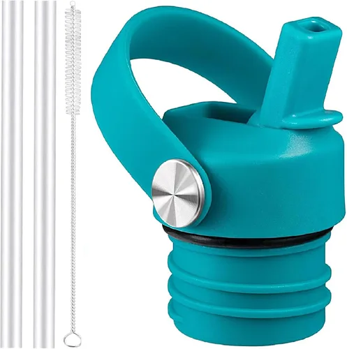 Miniatura 8 de Tapa de popote para Hydroflask, tapas con popote para Hydro Flask de boca estándar de 18, 21, 24 onzas, tapa deportiva de repuesto para tapa Alpine