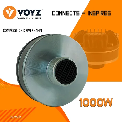 Miniatura 4 de VOYZ Controlador de compresión de garganta Twist-On - Alta potencia 800/1000/1500 W con bobina de voz de titanio - Actualización de audio