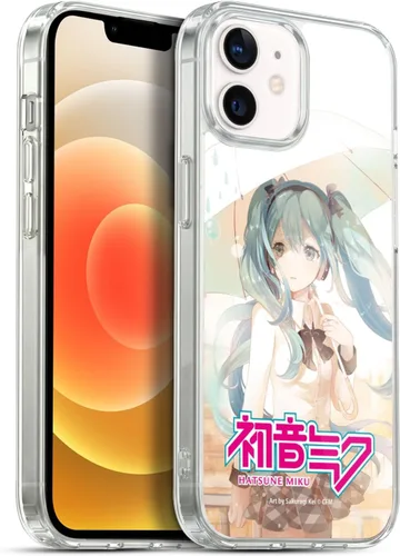 Miniatura 200 de Head Case Designs Licencia Oficial Hatsune Miku Gráficos Lindos Carcasa de Gel [Protección de Grado Militar] Compatible con Apple iPhone 7