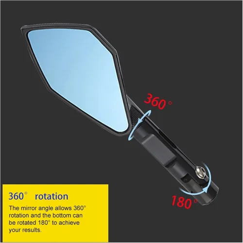 Miniatura 5 de Espejos laterales de motocicleta CNC laterales de 0.394 pulgadas universales para Benelli TRK 251/502/502X/302 TRK251 TRK502 TRK502X espejos Negro