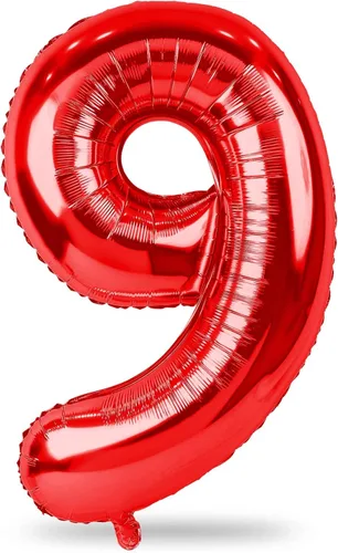 Miniatura 35 de Globo dorado champán con el número 5, globos de aluminio autoinflables grandes de 40 pulgadas del 0 al 9, globo de helio digital 5 dorado claro