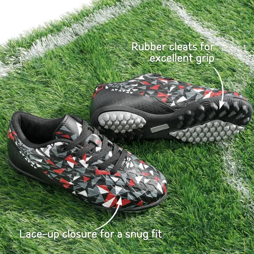 Miniatura 2 de DREAM PAIRS Zapatos de fútbol de interior para niños y niñas con cordones (bebéniño pequeñoniño grande)