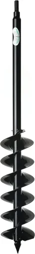 Power Planter Extensión de broca de barrena, 5 x 28 pulgadas con accionamiento hexagonal antideslizante de 1/2 pulgada, taladro de jardín para