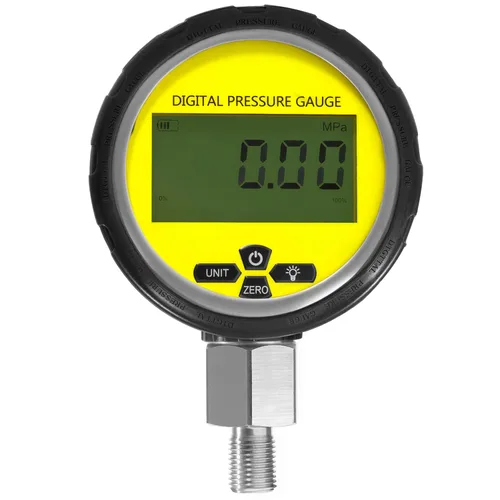 Medidor de presión hidráulica digital 10000 PSI/700BAR con conector NPT de 1/4 pulgadas, probador de presión hidráulica con cubierta protectora de