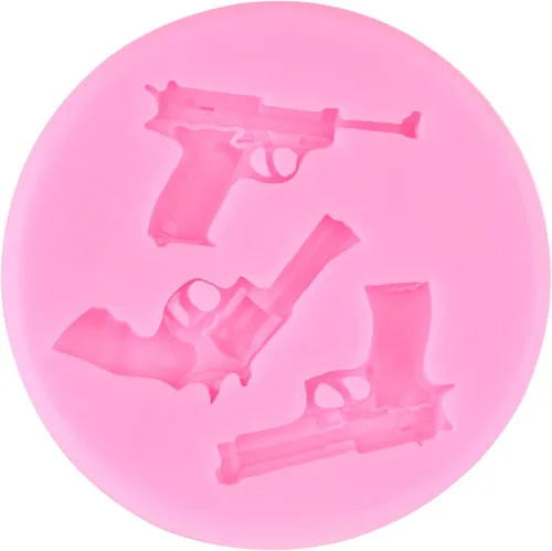 Miniatura 6 de ZiXiang Pistola de silicona con forma de bala para fondant, moldes para decoración de pasteles de azúcar, decoración de cupcakes, pasta de goma