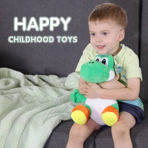 Miniatura 2 de Yoshi - Juguetes de peluche, serie Mario All-Stars de 13 pulgadas, color verde, ideal para Navidad, cumpleaños y más