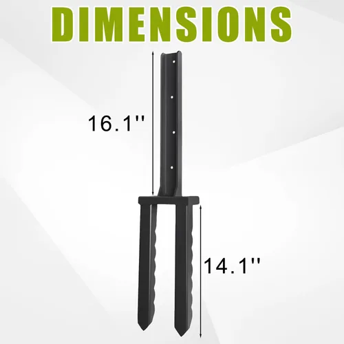 Miniatura 2 de Juego de 2 piezas de reparación de postes de valla de diseño dentado de alta resistencia, específicamente diseñado para reparar vallas de madera