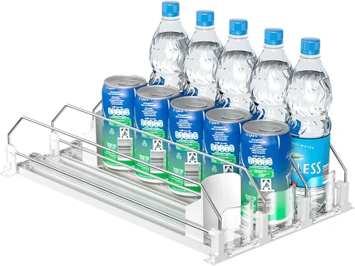 Miniatura 8 de 2024 Organizador de Bebidas para Nevera, Dispensador de Latas de Soda Mejorado para Refrigerador, Organizador Automático de Latas con Empujador