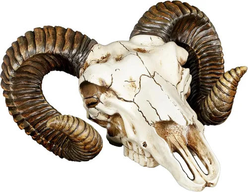 Miniatura 3 de Pacific Giftware Trofeo de pared de baphomet Ram Skull and Horns Baphomet Decor de 11 pulgadas