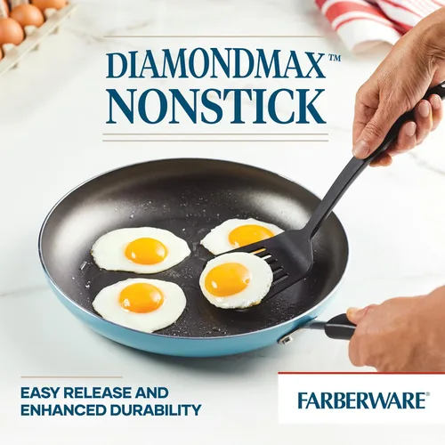 Miniatura 4 de Sartén Farberware Cookstart DiamondMax antiadherente para freír/sartén, apta para lavavajillas, de 30,5 cm - Aqua Aguamarina