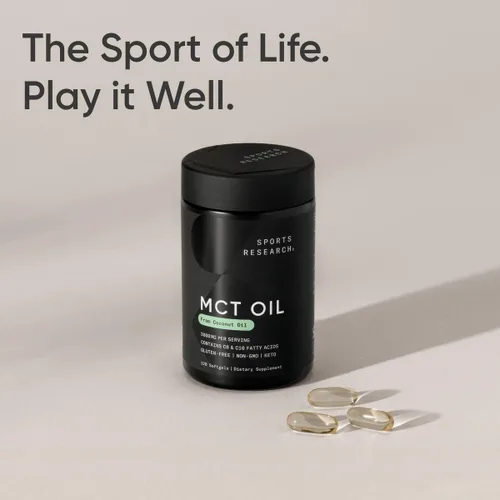 Miniatura 7 de Sports Research Cápsulas de aceite MCT derivadas de aceite de coco, combustible Keto para el cerebro y el cuerpo, alta potencia 3000 mg Derivado