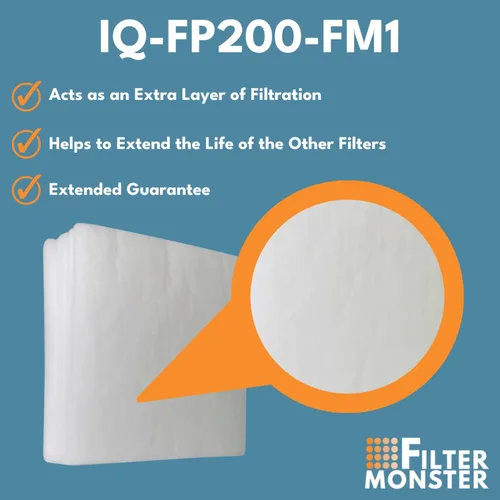 Miniatura 4 de Filter-Monster - Paquete de almohadillas de repuesto de prefiltro compatibles con IQAir PF40, kit de prefiltración de polvo grueso, paquete de 5
