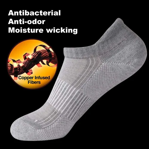 Miniatura 4 de Calcetines unisex de compresión de tobillo para fascitis plantar, soporte de arco de circulación, para golf, correr, senderismo