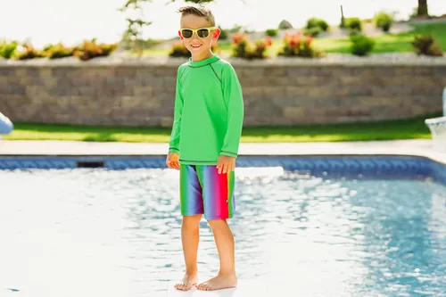 Miniatura 3 de City Threads camiseta de natación para niños y niñas con protección SPF50 (2T-6)