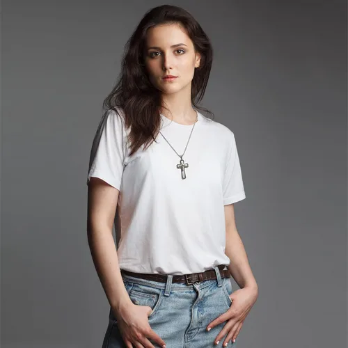 Miniatura 4 de Cross necklace for men Christian gifts for women,silver necklaces for teen girls chain mens religious essentials fear of god jewelry men's stainless