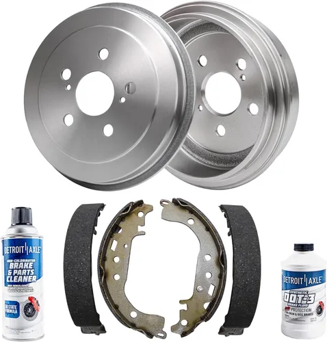 Miniatura 22 de Detroit Axle - Kit de freno trasero para Ford Explorer 2020-2025 2024-2025 Rotores de freno de disco Mustang Pastillas de freno de cerámica