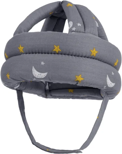 Miniatura 2 de Simplicity - Casco de seguridad acolchado a prueba de golpes, para bebé o niño pequeño Estrella gris/luna