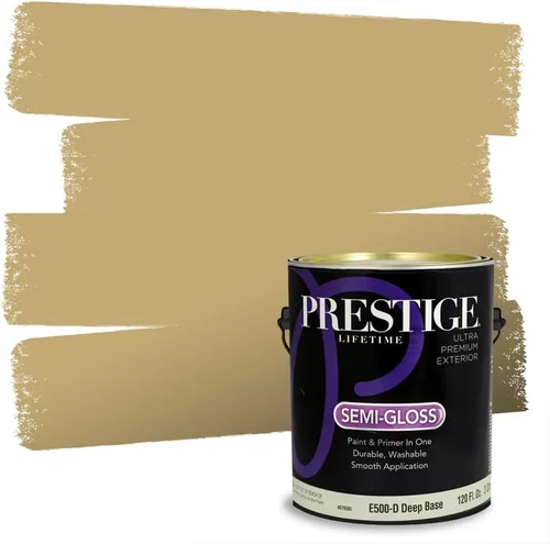 Miniatura 171 de PRESTIGE Paints Exterior Paint and Primer In One, 1-Gallon, Satin, Comparable Match of Benjamin Moore* Royal Linen* 931BM-PCM