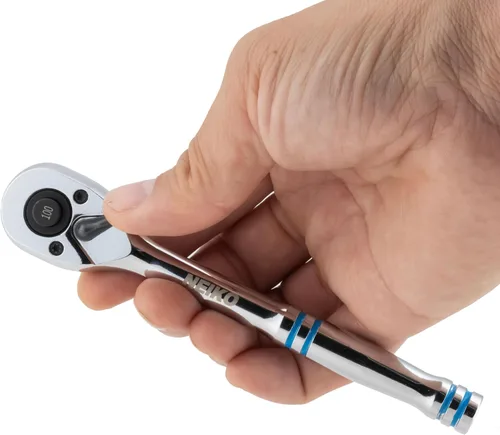 Miniatura 5 de NEIKO 03115A Llave de trinquete de 1/4 pulgada, trinquete reversible de 100 dientes, 3.6 grados, trinquete de liberación rápida de 1/4 de pulgada