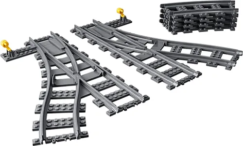 Miniatura 2 de LEGO City Trenes Switch Tracks 60238 - Juego de juguetes de construcción para niños, niñas y niños a partir de 5 años (8 piezas)