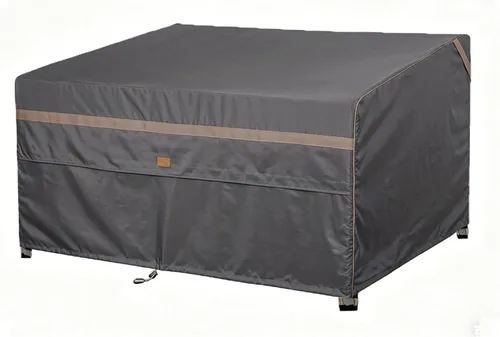 Fundas impermeables para muebles de patio, resistentes a la decoloración, fundas para sofá biplaza de patio de 2 plazas, 60 pulgadas de ancho x 34