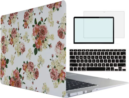 Miniatura 42 de Compatible con MacBook Air 1369 A1466 versión 2010-2017, carcasa rígida de plástico 4 en 1 con protector de pantalla de teclado compatible con Apple