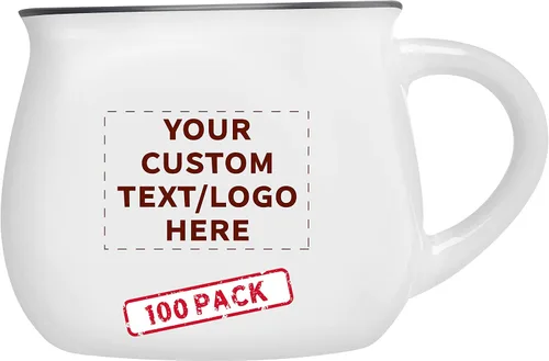 Miniatura 11 de Juego de 10 tazas de café glaseadas personalizadas para fogata, 12 onzas, paquete personalizado a granel, perfectas para café, té, expreso, cacao