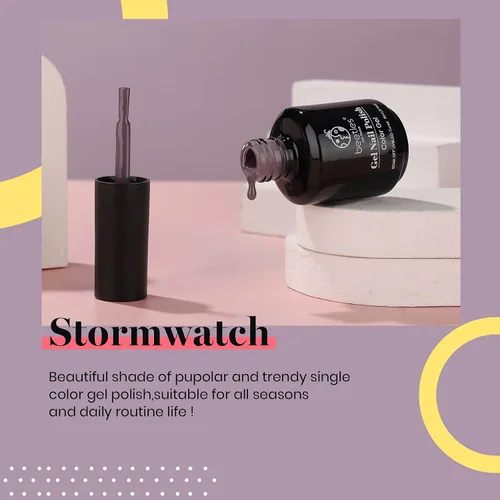 Miniatura 264 de Beetles - Esmalte de uñas de gel marrón – 0.5 onzas líquidas de esmalte de gel marrón oscuro, lámpara LED UV para uñas, regalo de manicura para I