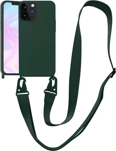 Miniatura 75 de Funda compatible con iPhone 13 con correa, funda cruzada para iPhone con cordón, ajustable, a prueba de golpes, protección contra caídas, funda