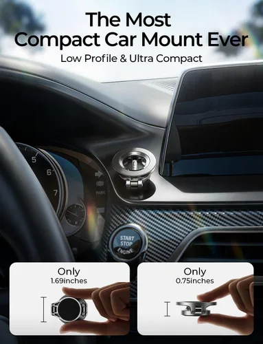 Miniatura 2 de LISEN Soporte de coche MagSafe para iPhone 17 Pro Max, soporte de teléfono ultra magnético para tablero de automóvil, accesorios de automóvil