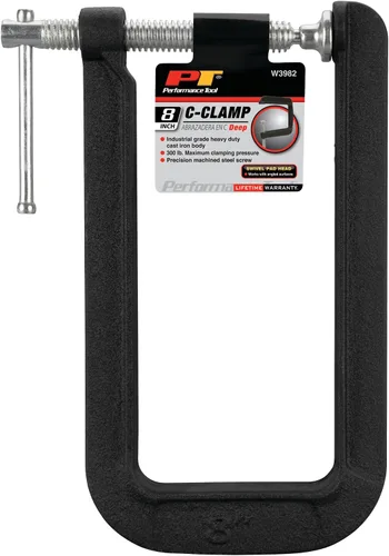 Miniatura 7 de Performance Tool W3982 Abrazadera C de garganta profunda de 8 pulgadas